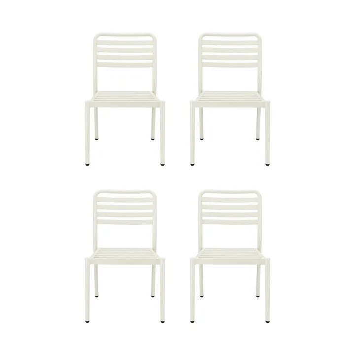 Chaise Messina, blanc cassé, lot de 4 - 1898