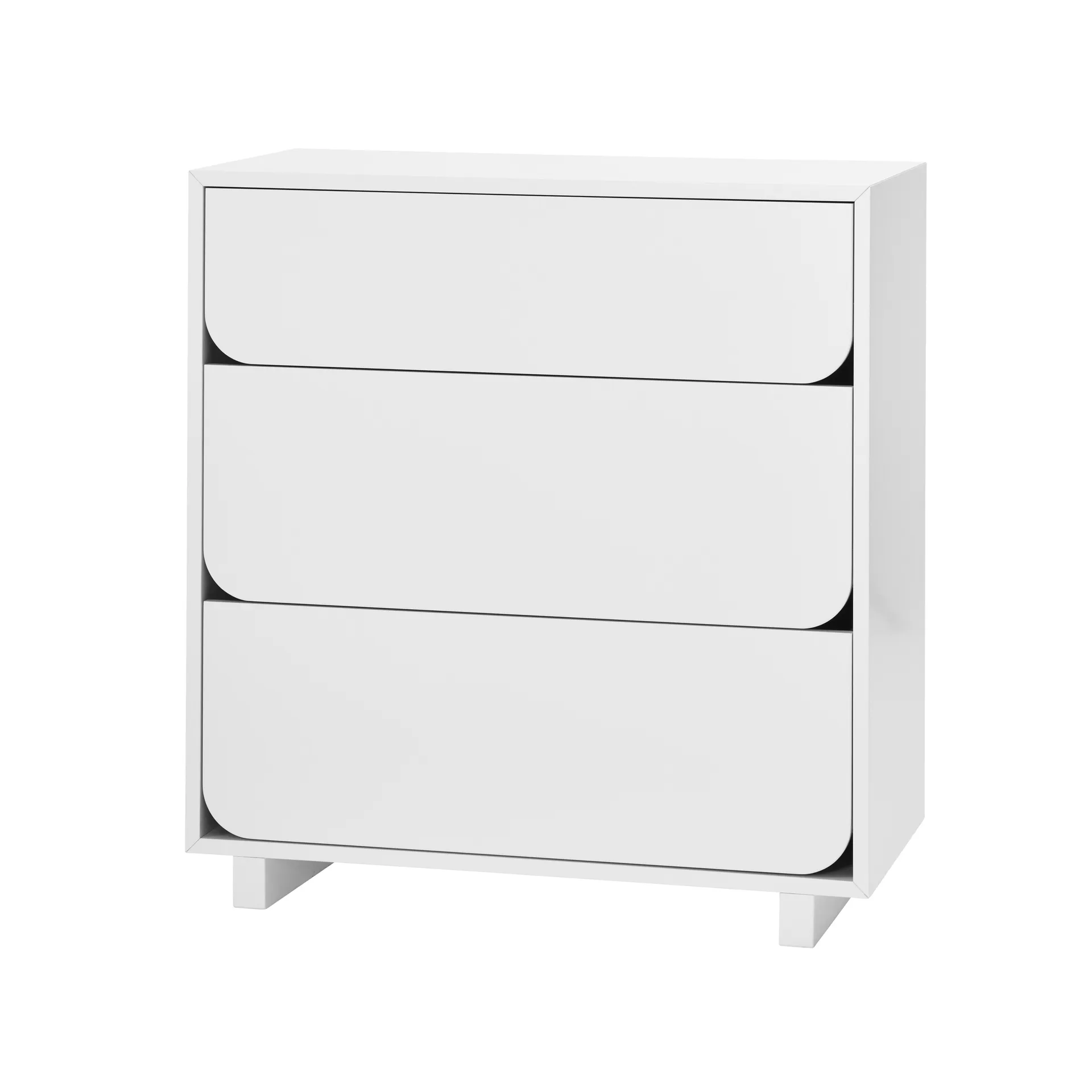 Commode avec 3 tiroirs Vidja, Blanc 1898