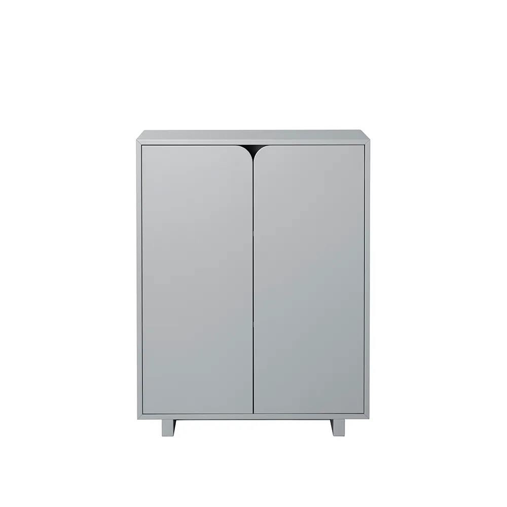 1898 Commode basse Vidja Laqué gris | Design Scandinave | Vitrines & présentoirs | Gris