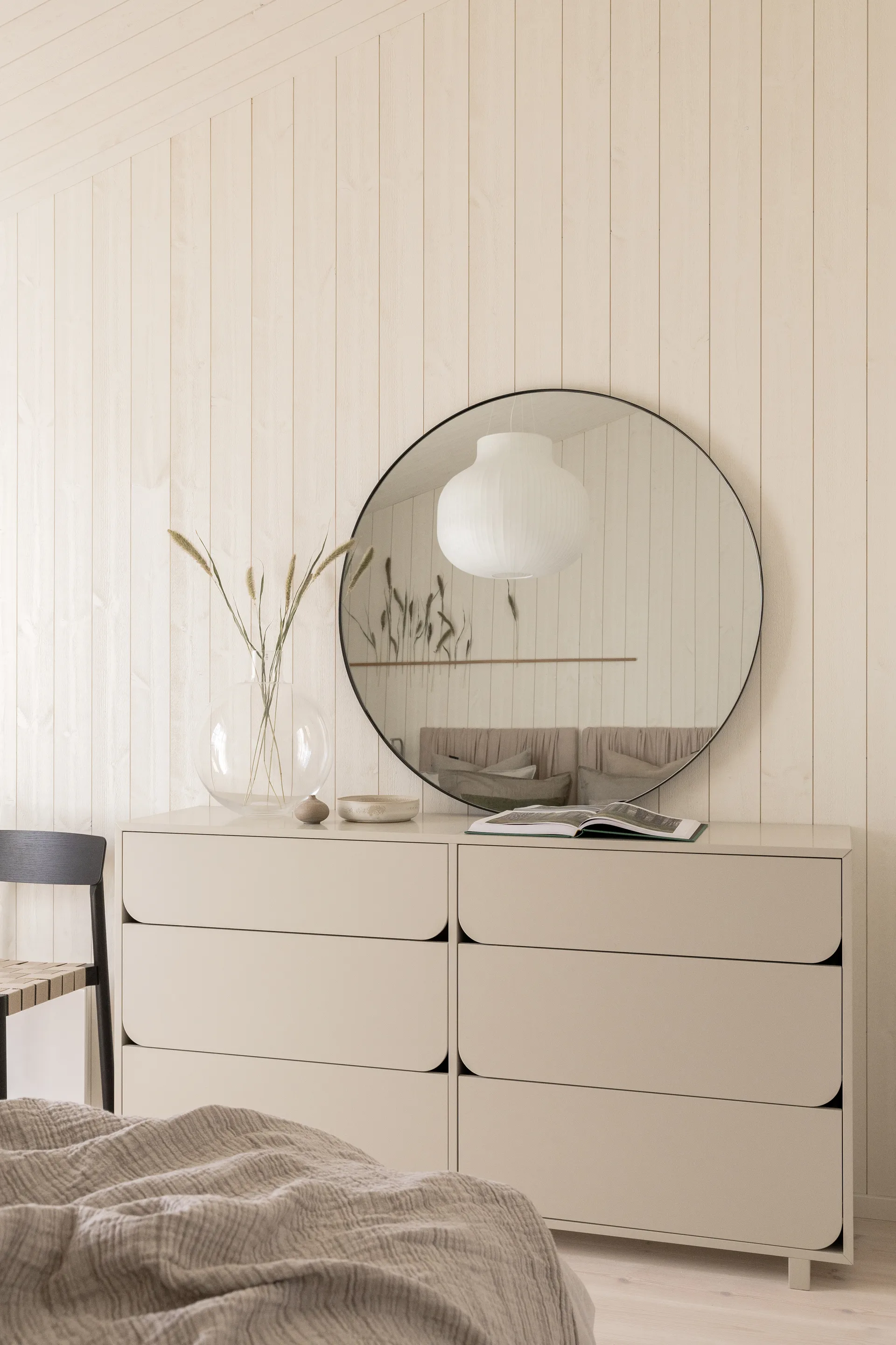 Commode double Vidja, sable, 6 tiroirs 1898