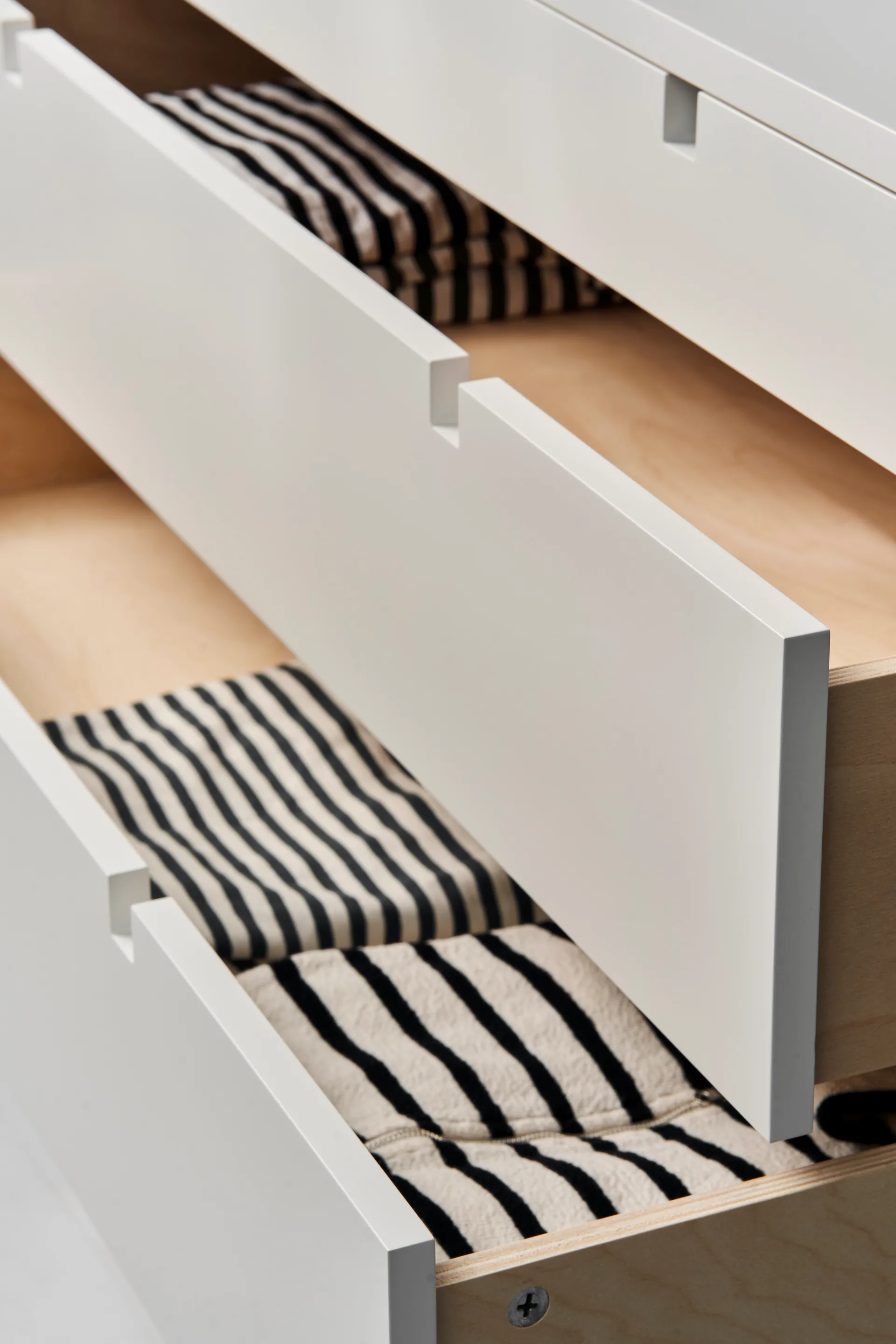 Commode Square 5 tiroirs, Blanc 1898