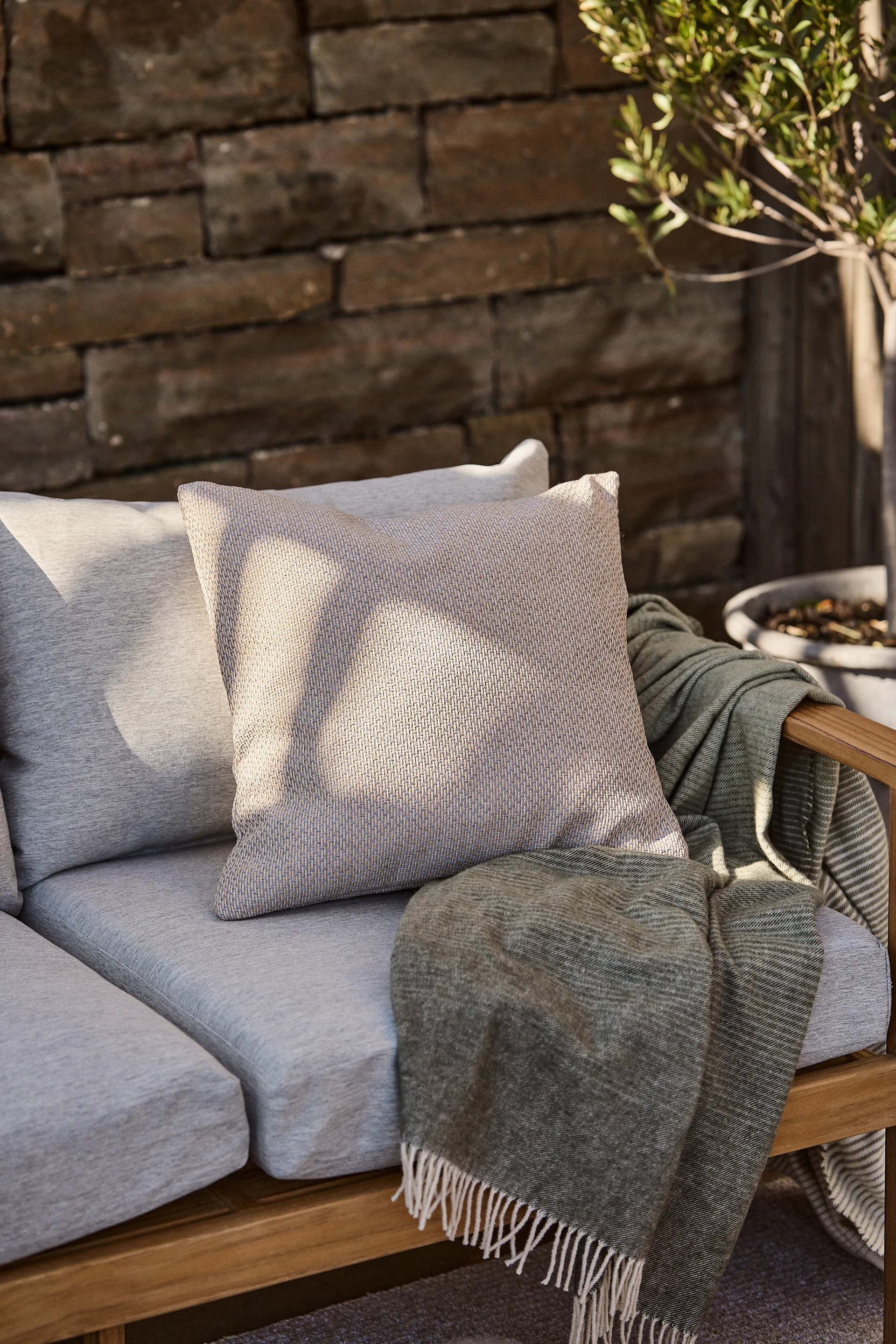 Coussin Asaryd 45x45 cm, Beige 1898