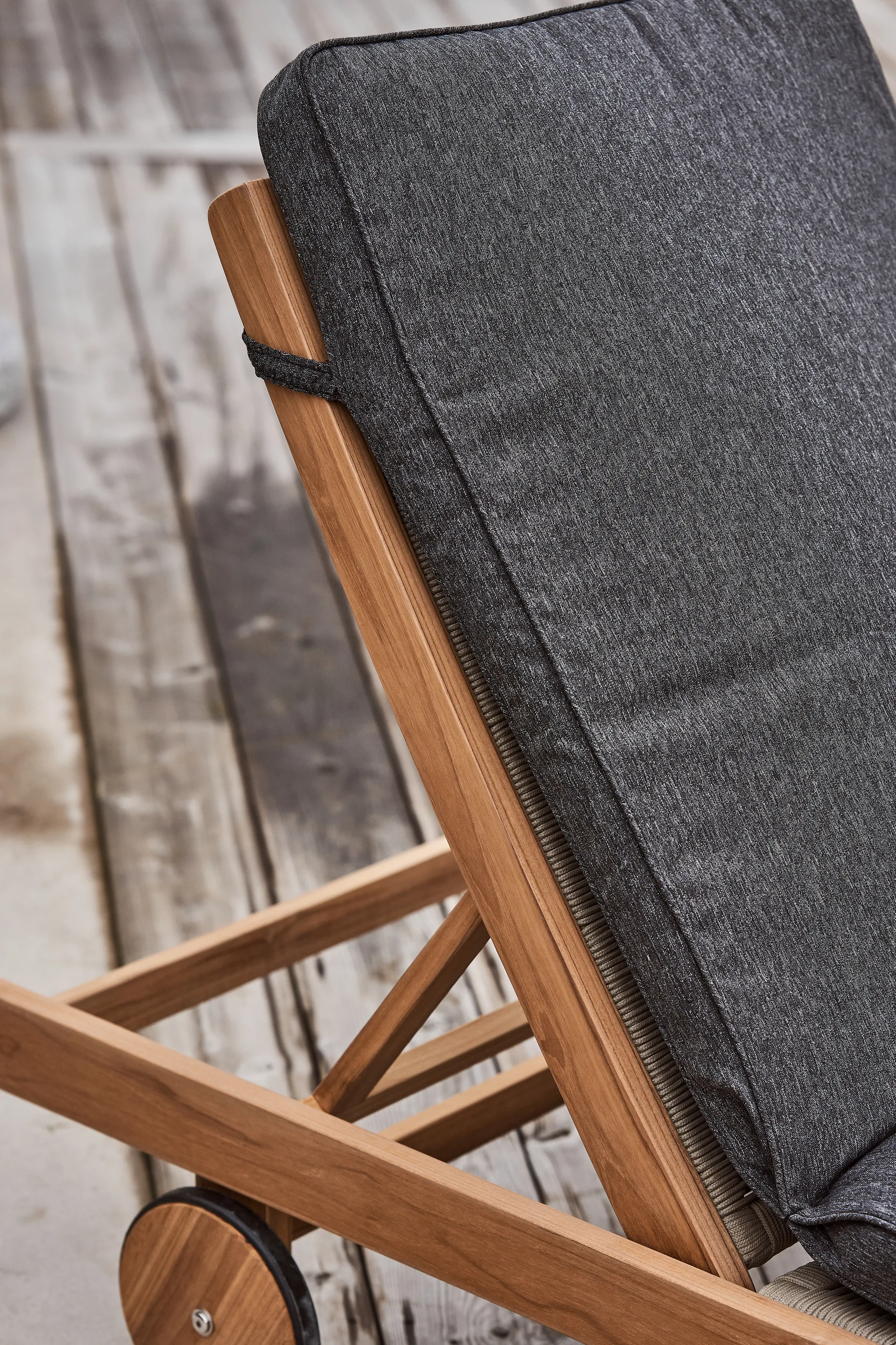 Coussin de bain de soleil Sandvik, Gris foncé 1898