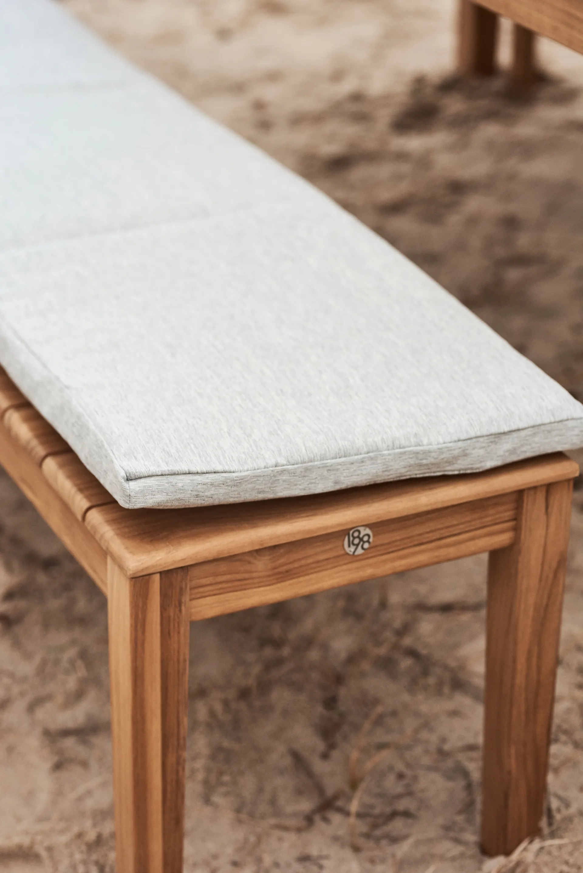 Coussin de banc Sköndal 40x199 cm, Gris clair 1898