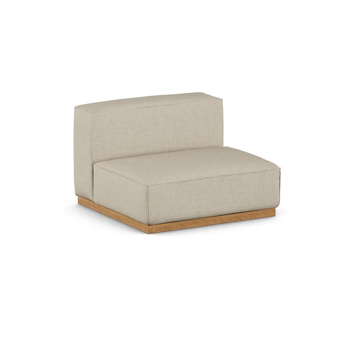 Fauteuil Bergsdal 1,5 places - Bern beige 0341-Frêne teinté chêne, 1,5 places - 1898