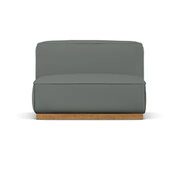 Fauteuil Bergsdal 1,5 places - Caleido grey 1240-Frêne teinté chêne, 1,5 places - 1898