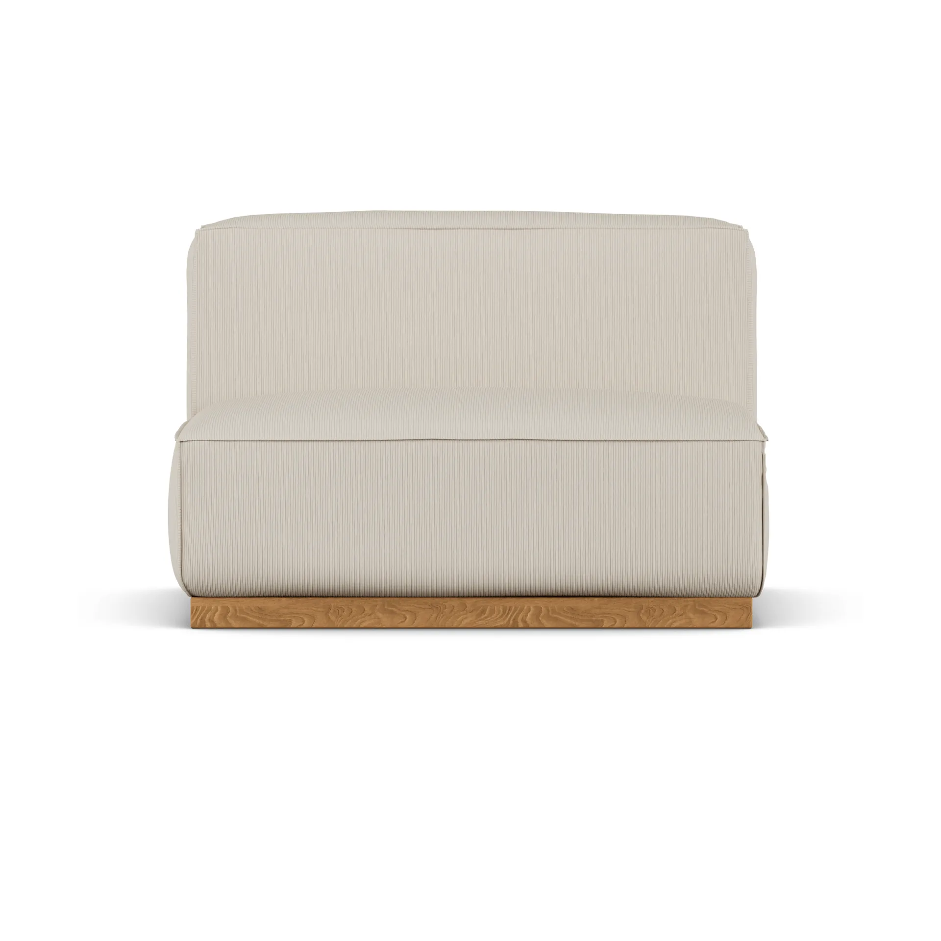 Fauteuil Bergsdal 1,5 places, Jump beige 1956-Frêne teinté chêne, 1,5 places 1898