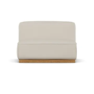 Fauteuil Bergsdal 1,5 places - Jump beige 1956-Frêne teinté chêne, 1,5 places - 1898