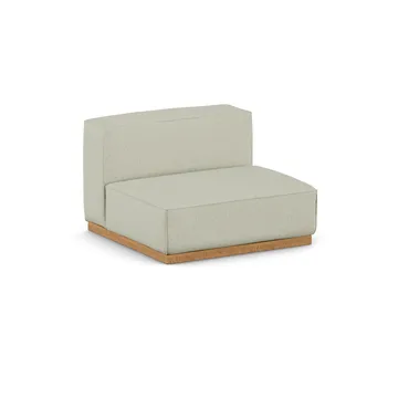 Fauteuil Bergsdal 1,5 places - Luisa beige 3981-Frêne teinté chêne, 1,5 places - 1898