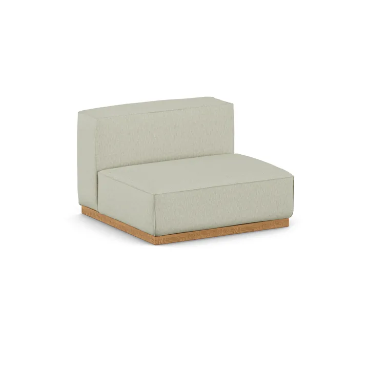 Fauteuil Bergsdal 1,5 places - Luisa beige 3981-Frêne teinté chêne, 1,5 places - 1898