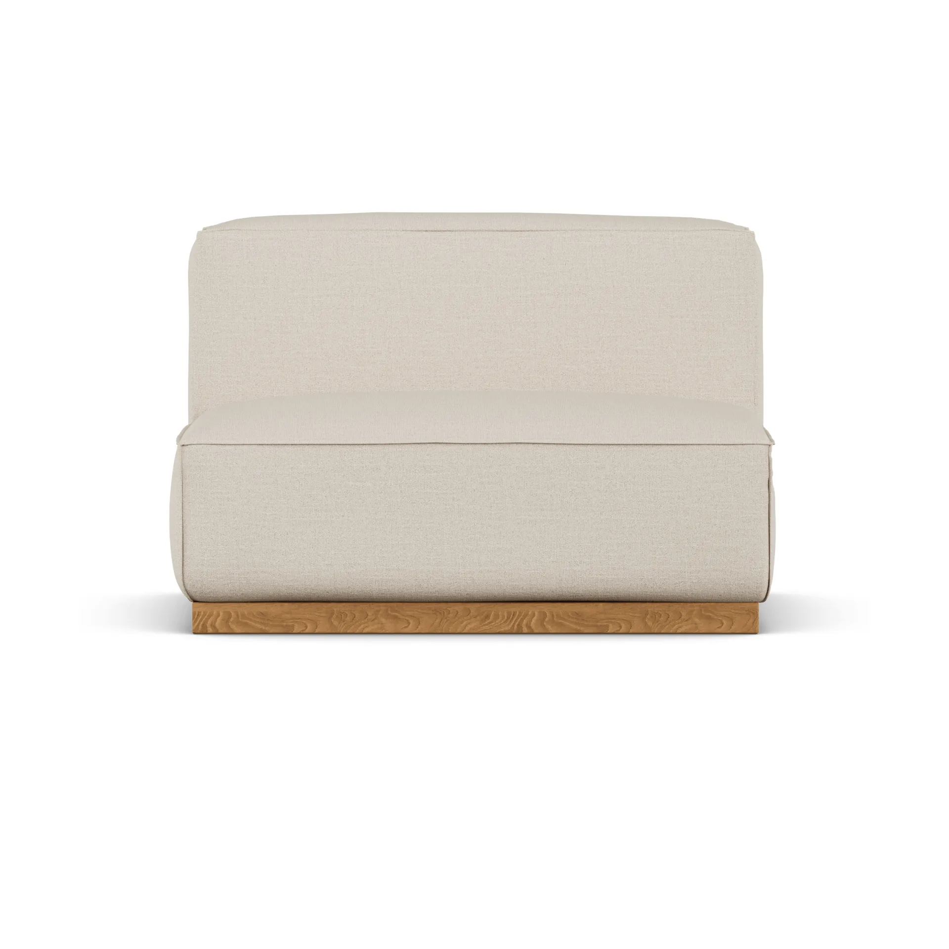Fauteuil Bergsdal, Same Beige 6670, finition chêne teinté, 1,5 place 1898