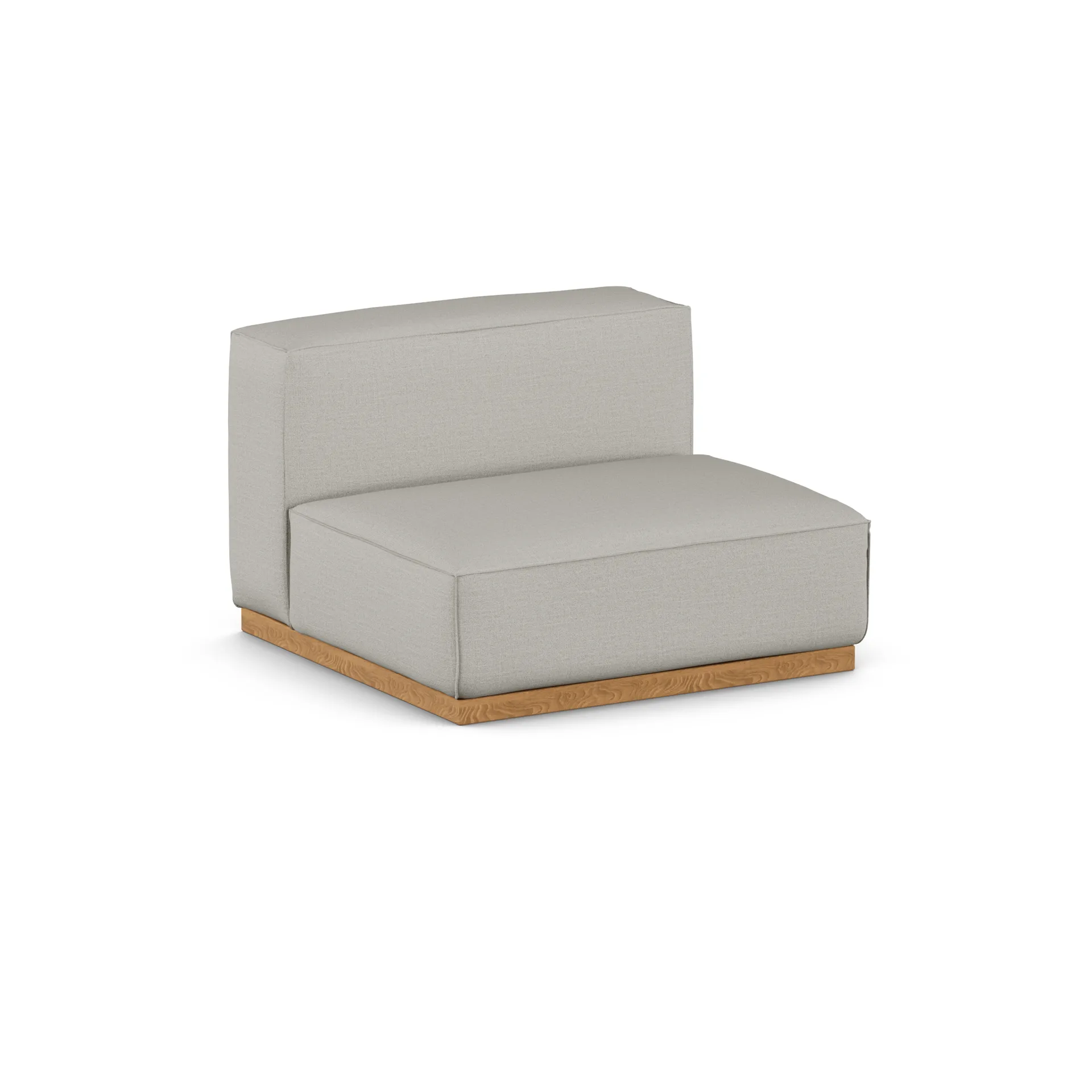 Fauteuil Bergsdal, Same Grey 6673, finition chêne teinté, 1,5 place 1898