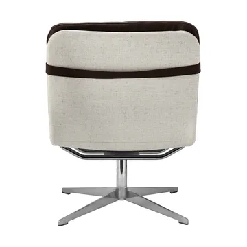 Fauteuil Loholm avec fonction pivotante - Cuir marron foncé-Bern Beige 0341 - 1898
