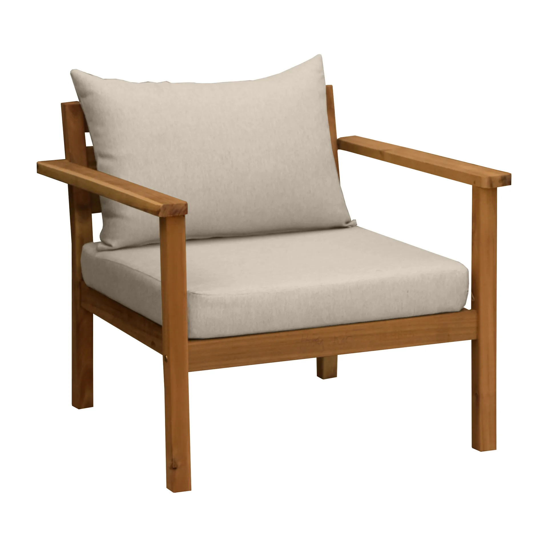 Fauteuil lounge Stockaryd teak/beige,  1898