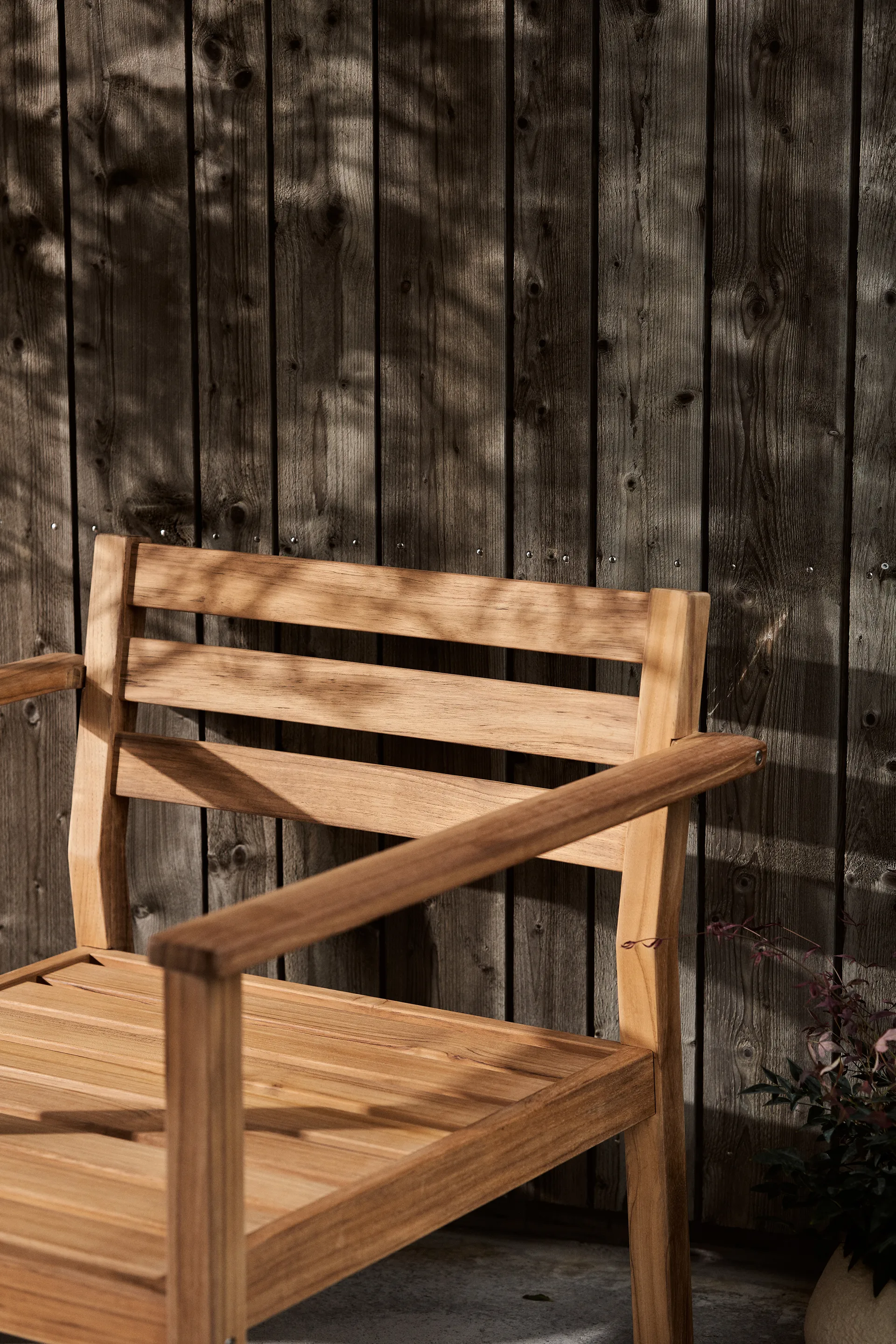 Fauteuil lounge Stockaryd teak/beige 1898