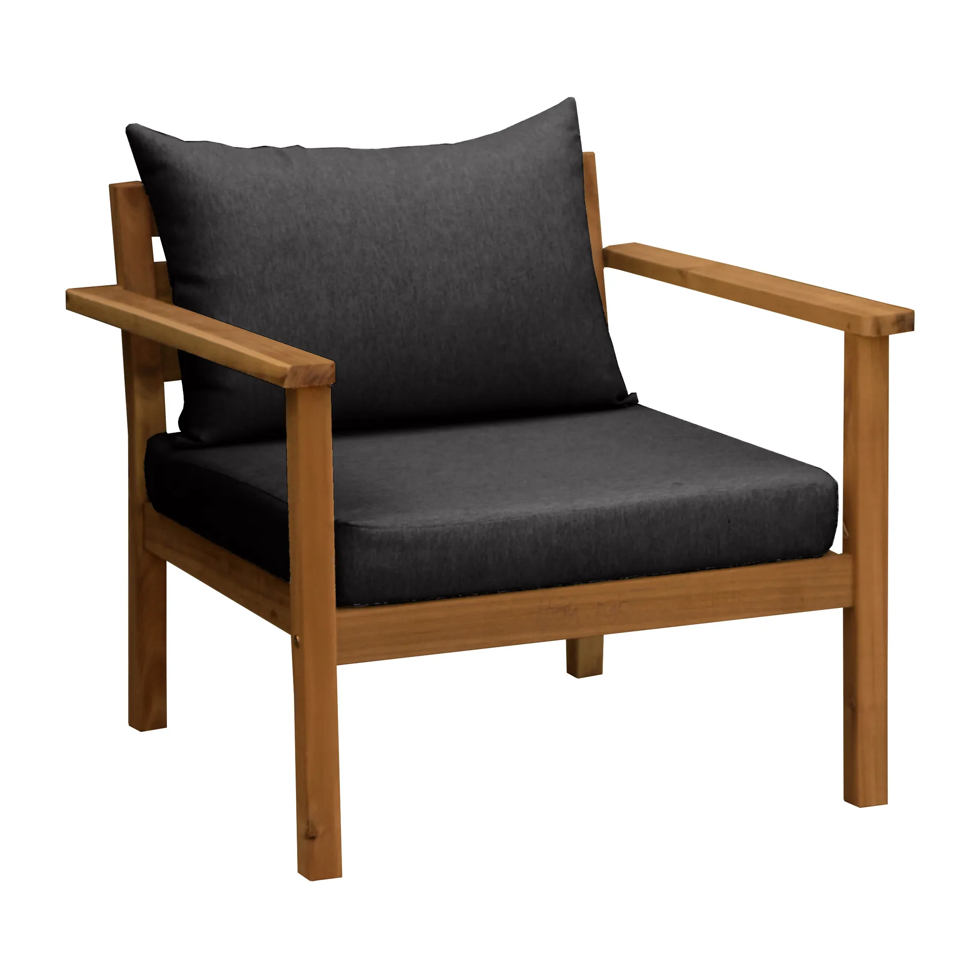 Fauteuil lounge Stockaryd teak/dark grey,  1898