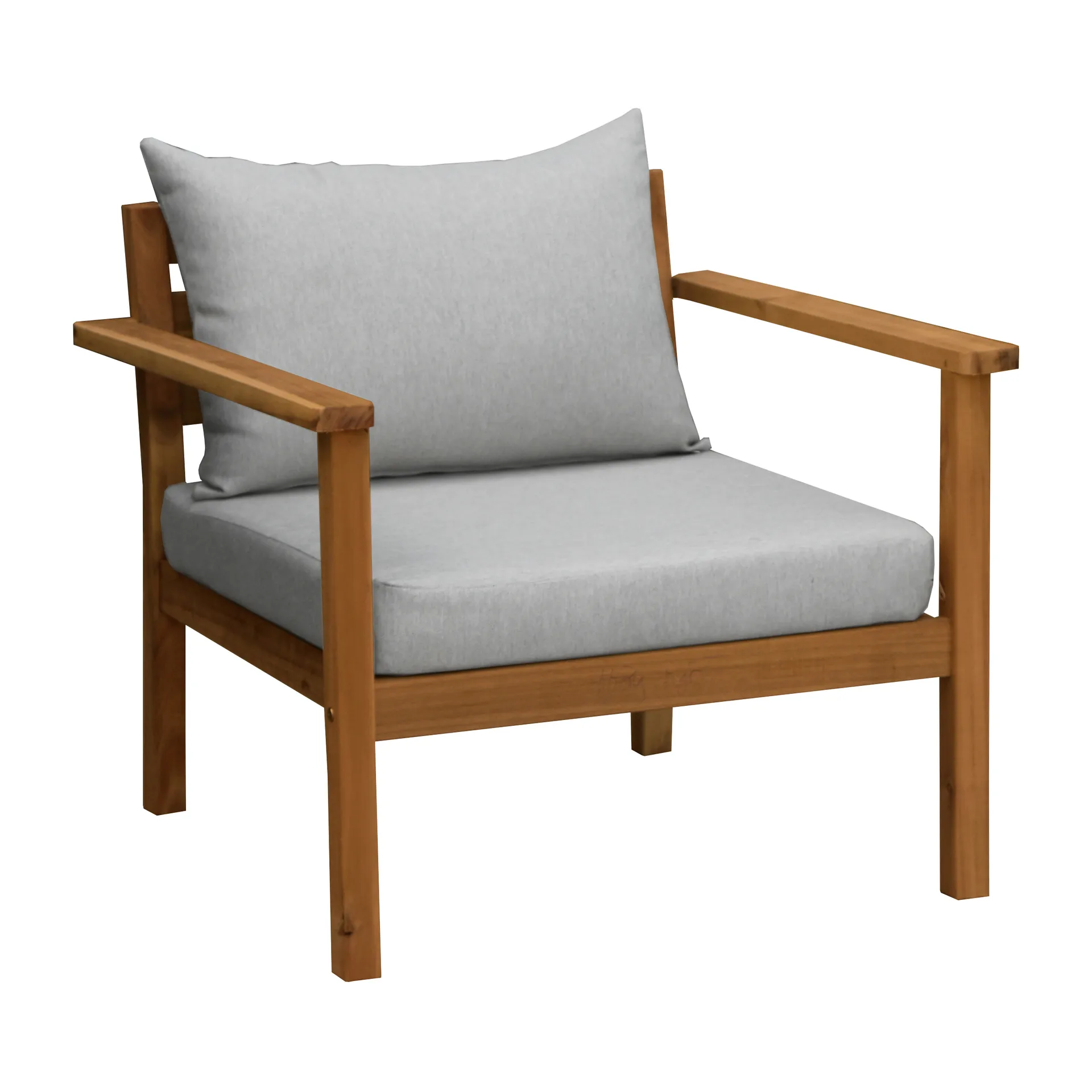 Fauteuil lounge Stockaryd  teak/light grey,  1898