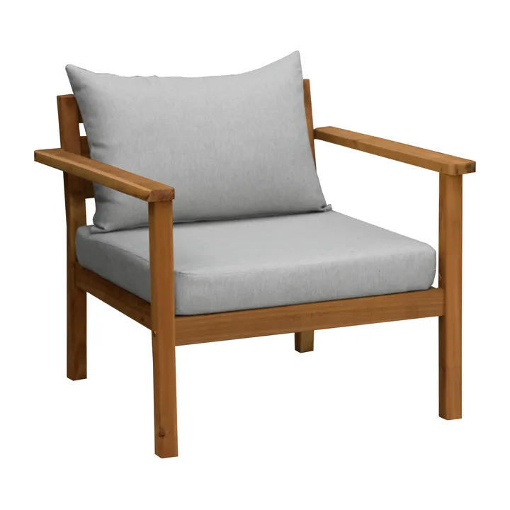 Fauteuil lounge Stockaryd  teak/light grey - 1898