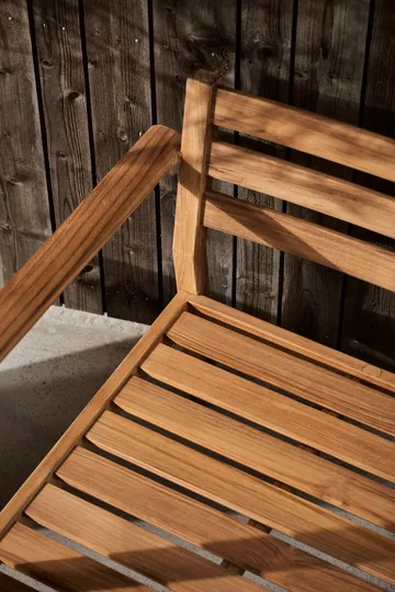 Fauteuil lounge Stockaryd  teak/light grey - 1898