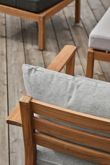 Fauteuil lounge Stockaryd  teak/light grey - 1898