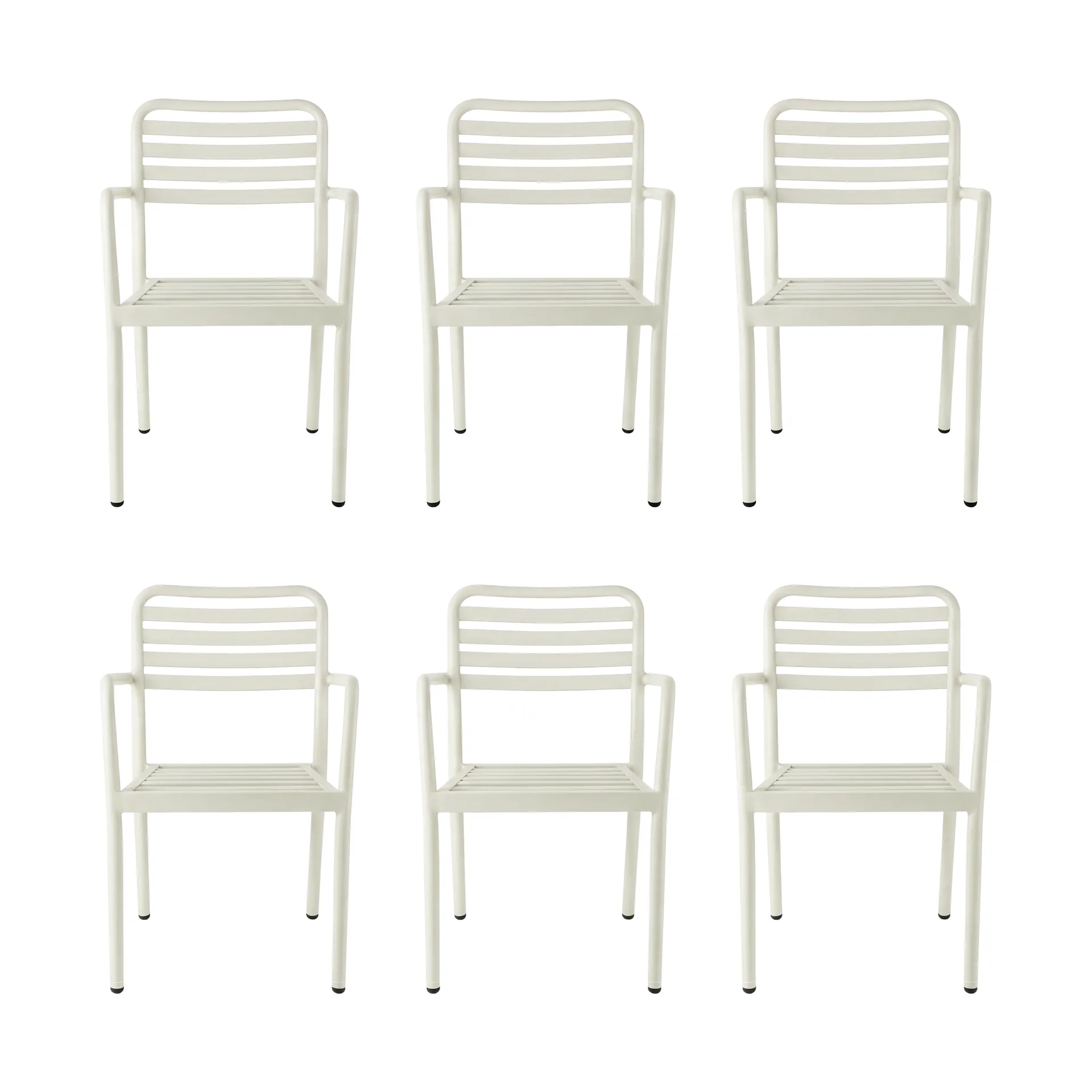 Fauteuil Messina, blanc cassé, lot de 6,  1898