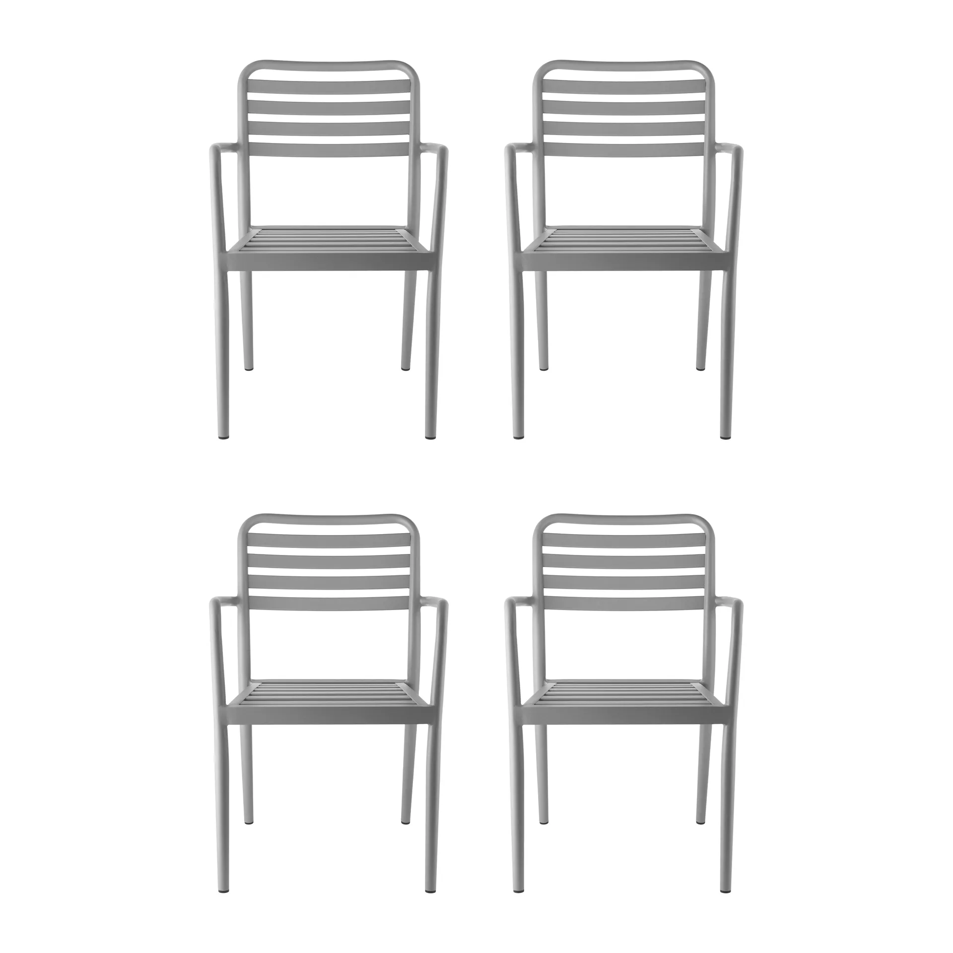Fauteuil Messina, taupe, lot de 4 1898