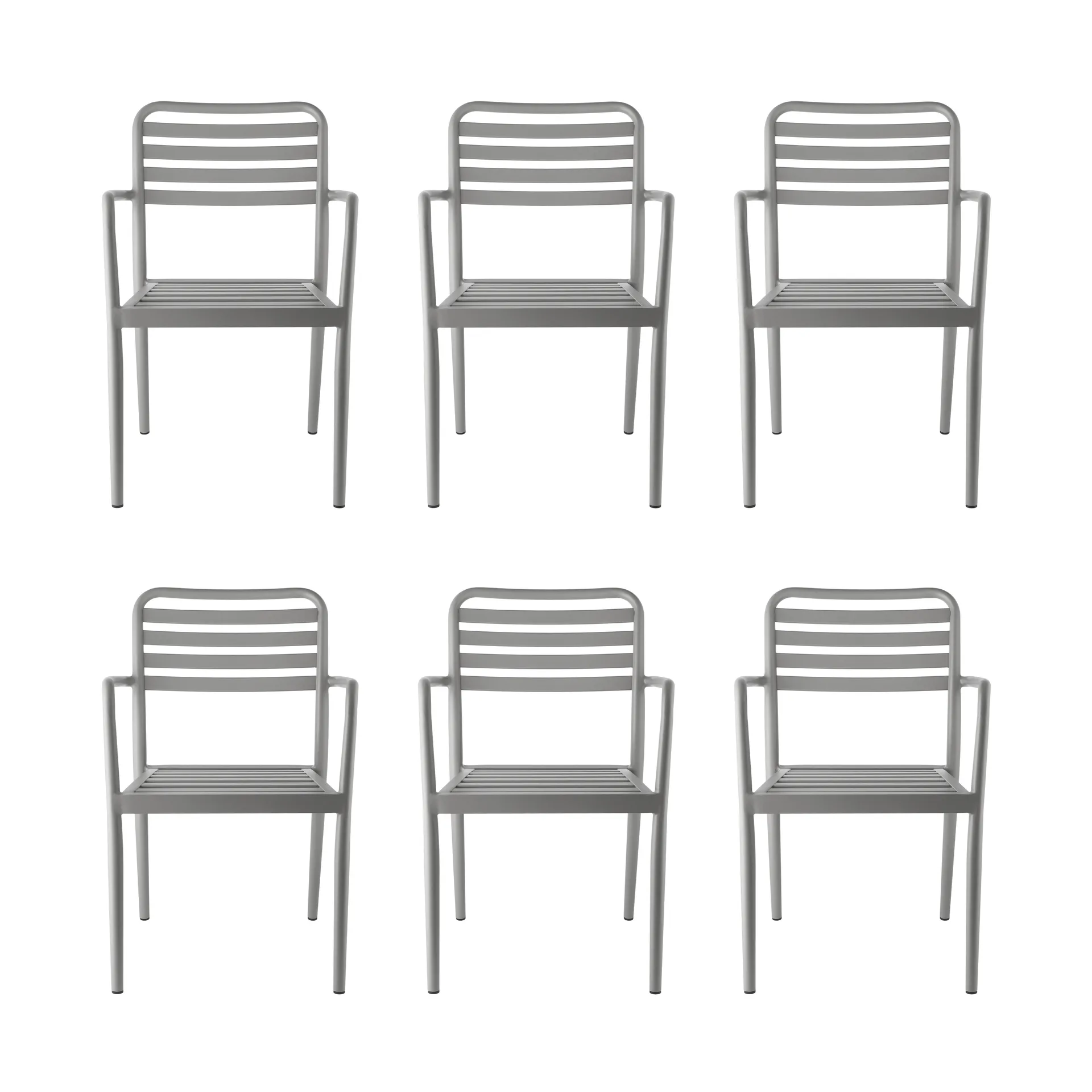 Fauteuil Messina, taupe, lot de 6,  1898
