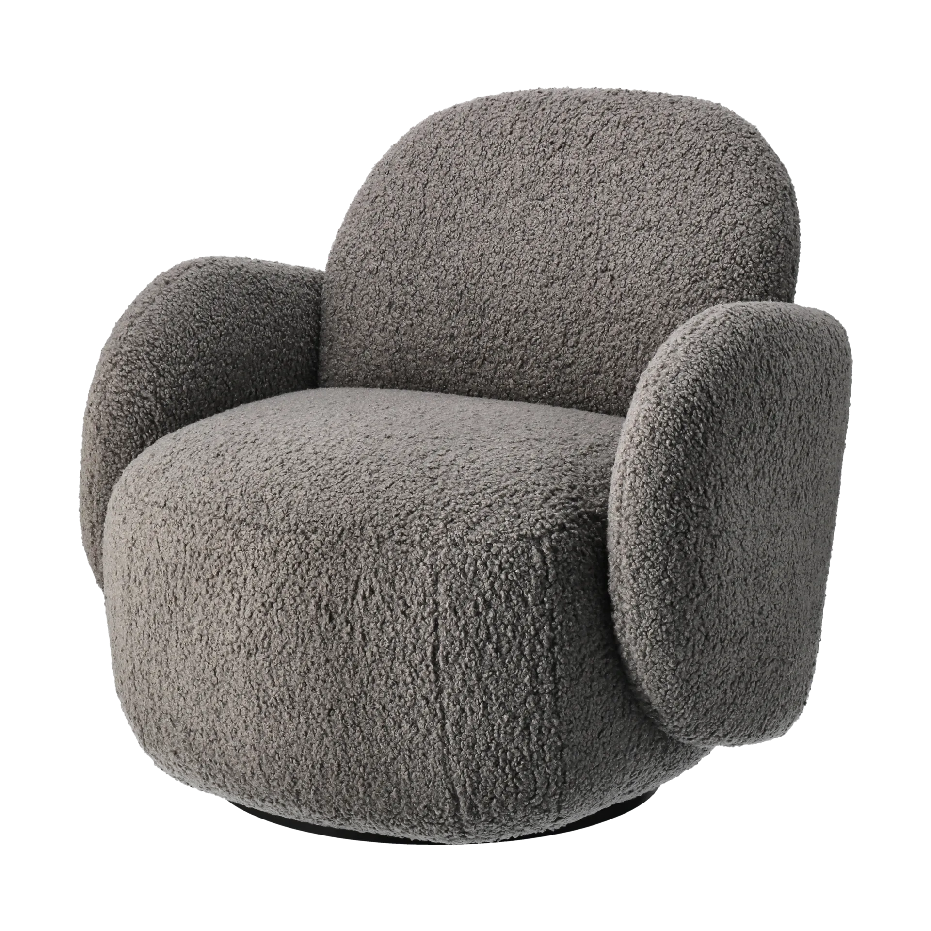 Fauteuil Mo avec fonction rotative, Glore grey 1898