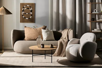 Fauteuil Mo avec fonction rotative - Glore White 1243 - 1898