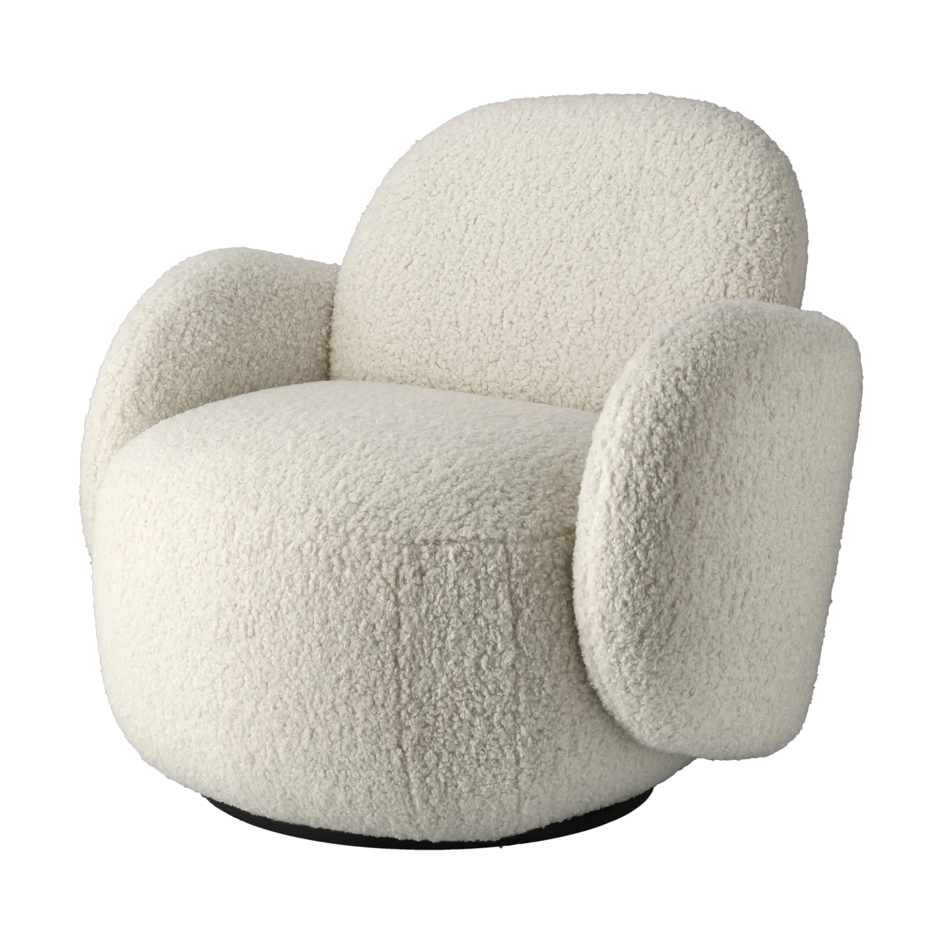 Fauteuil Mo avec fonction rotative, Glore white 1898