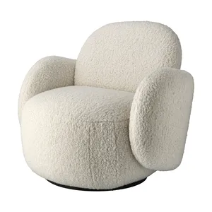 Fauteuil Relax Scandinave NEMO - Velours Gris, 5 Positions, Repose-pieds Inclus - Pour Salon, Chambre, Bureau (charge 150 Kg)