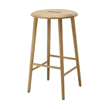 Norrabo tabouret de bar rond 65 cm - Chêne laqué naturel - 1898