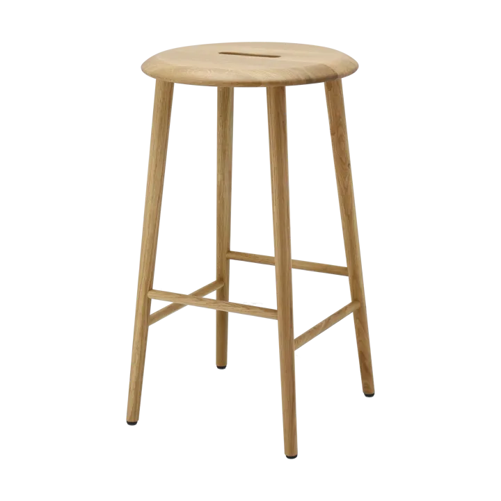 Norrabo tabouret de bar rond 65 cm - Chêne laqué naturel - 1898