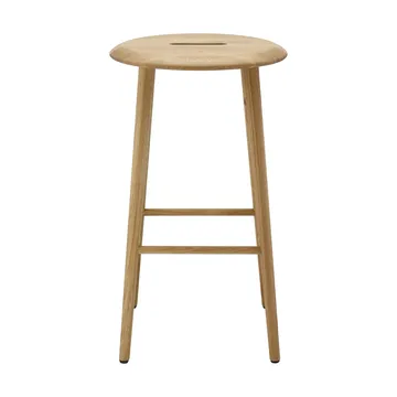 Norrabo tabouret de bar rond 65 cm - Chêne laqué naturel - 1898