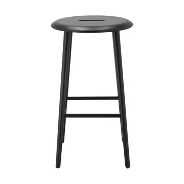 Norrabo tabouret de bar rond 65 cm - Chêne laqué noir - 1898