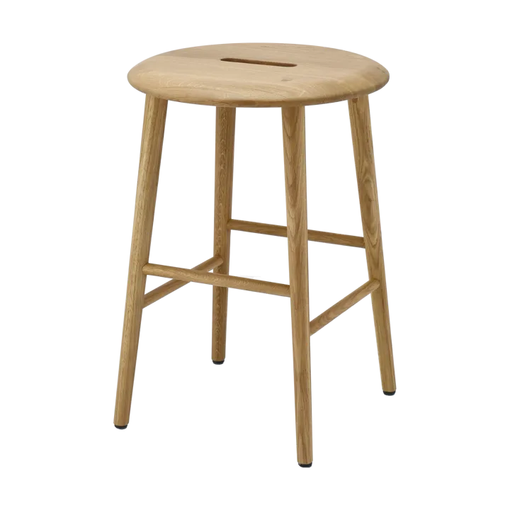 Norrabo tabouret rond 53 cm - Chêne laqué naturel, Ø38x53 cm - 1898