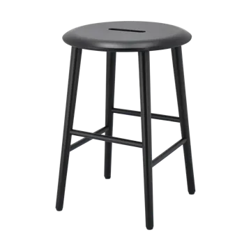 Norrabo tabouret rond 53 cm - Chêne laqué noir, Ø38x53 cm - 1898