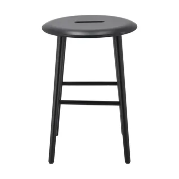 Norrabo tabouret rond 53 cm - Chêne laqué noir, Ø38x53 cm - 1898