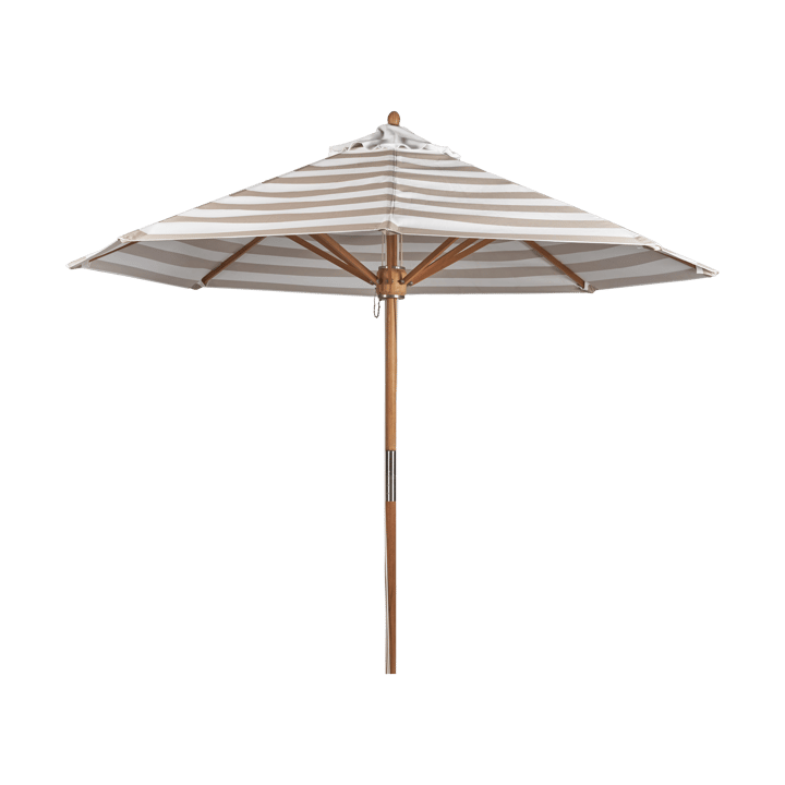 Parasol Hisshult Ø270 cm - Beige stripe-teak - 1898