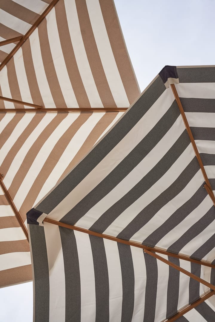 Parasol Hisshult Ø270 cm - Beige stripe-teak - 1898