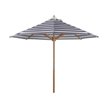 Parasol Hisshult Ø270 cm - Blue stripe-teak - 1898
