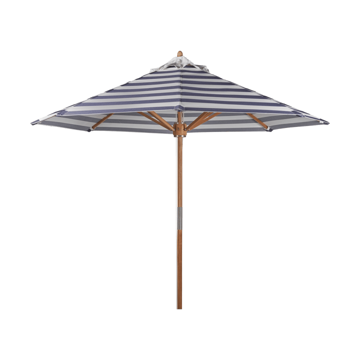 Parasol Hisshult Ø270 cm - Blue stripe-teak - 1898