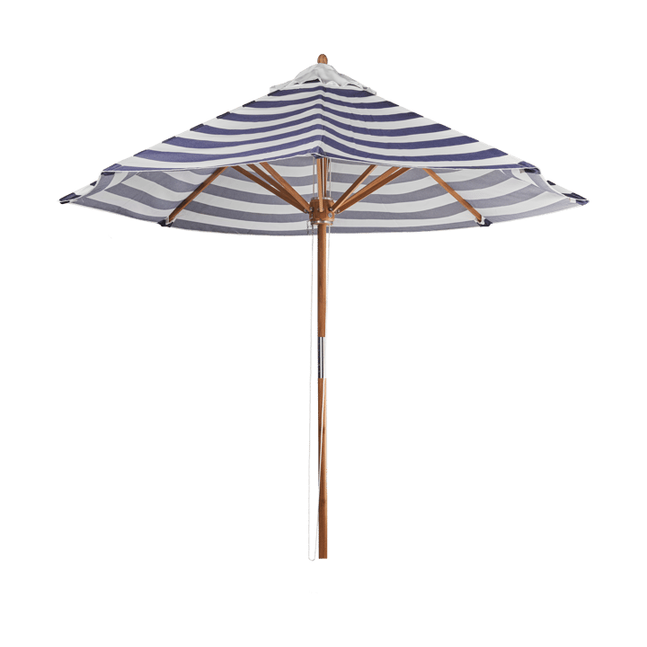 Parasol Hisshult Ø270 cm - Blue stripe-teak - 1898