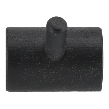 Patère 1 bouton Allsarp - Bouleau peint noir - 1898