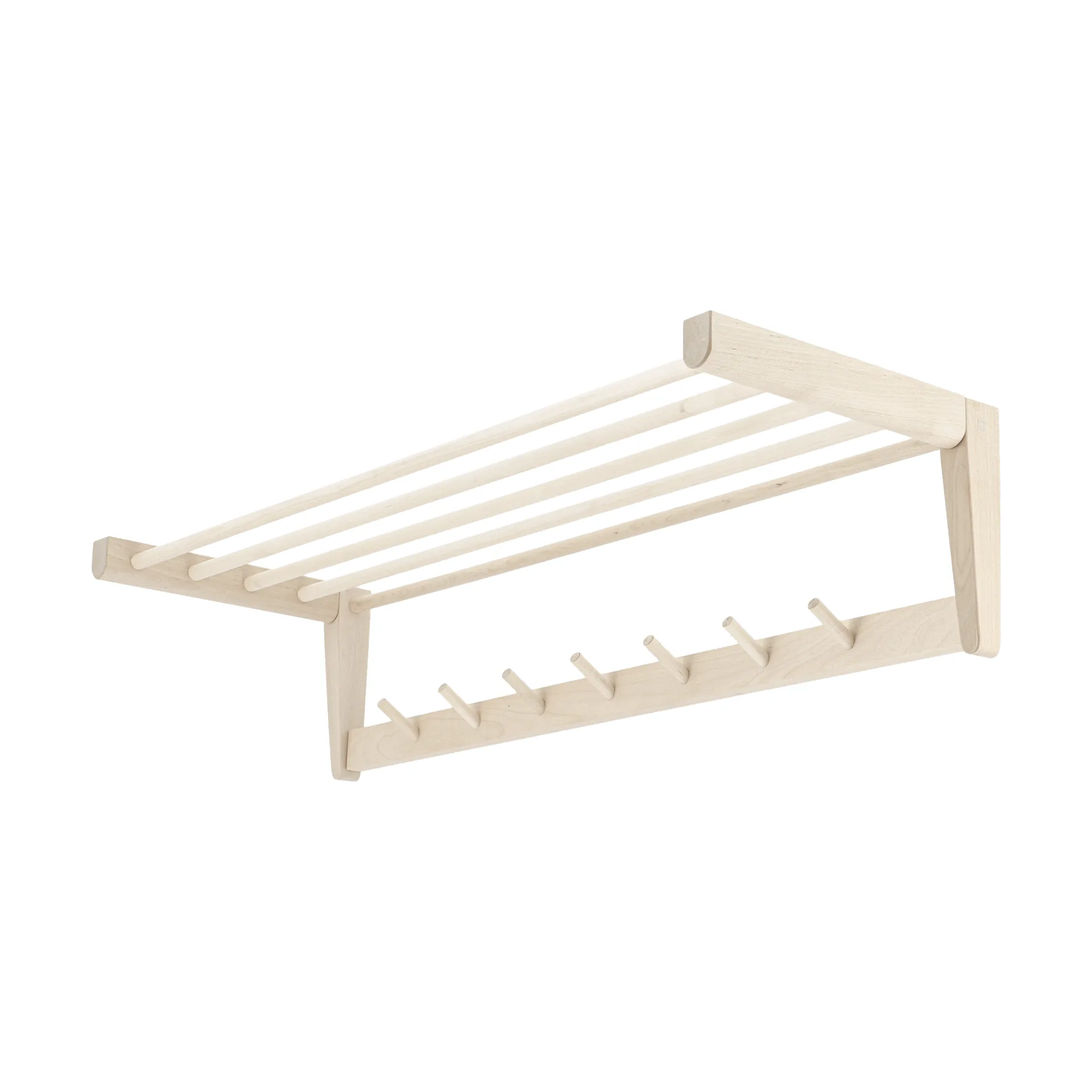 Porte-chapeaux Bäckebo, Bouleau, 7 boutons 1898