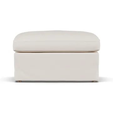 Pouf Linnevik - Caleido Beige 9600-chêne blanchi à l’huile, avec jupe - 1898