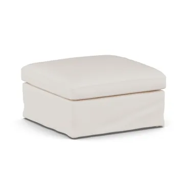 Pouf Linnevik - Caleido Beige 9600-chêne blanchi à l’huile, avec jupe - 1898