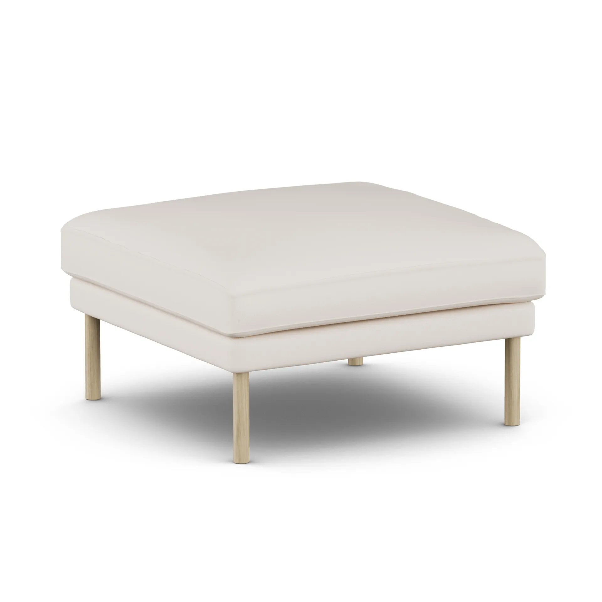 Pouf Linnevik, Caleido Beige 9600-chêne blanchi à l’huile, sans jupe 1898