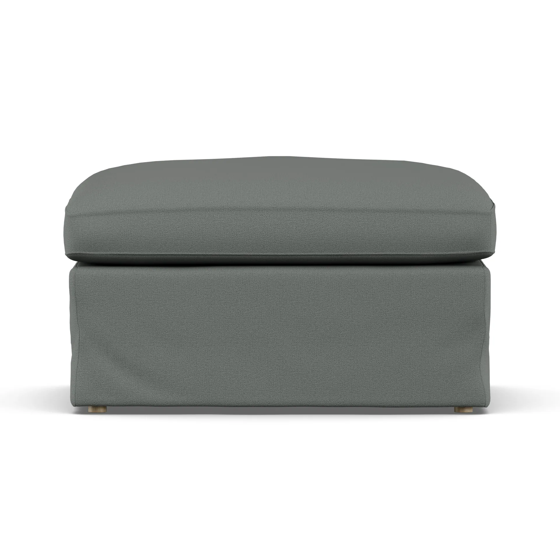Pouf Linnevik, Caleido Grey 1240-chêne blanchi à l’huile, avec jupe 1898