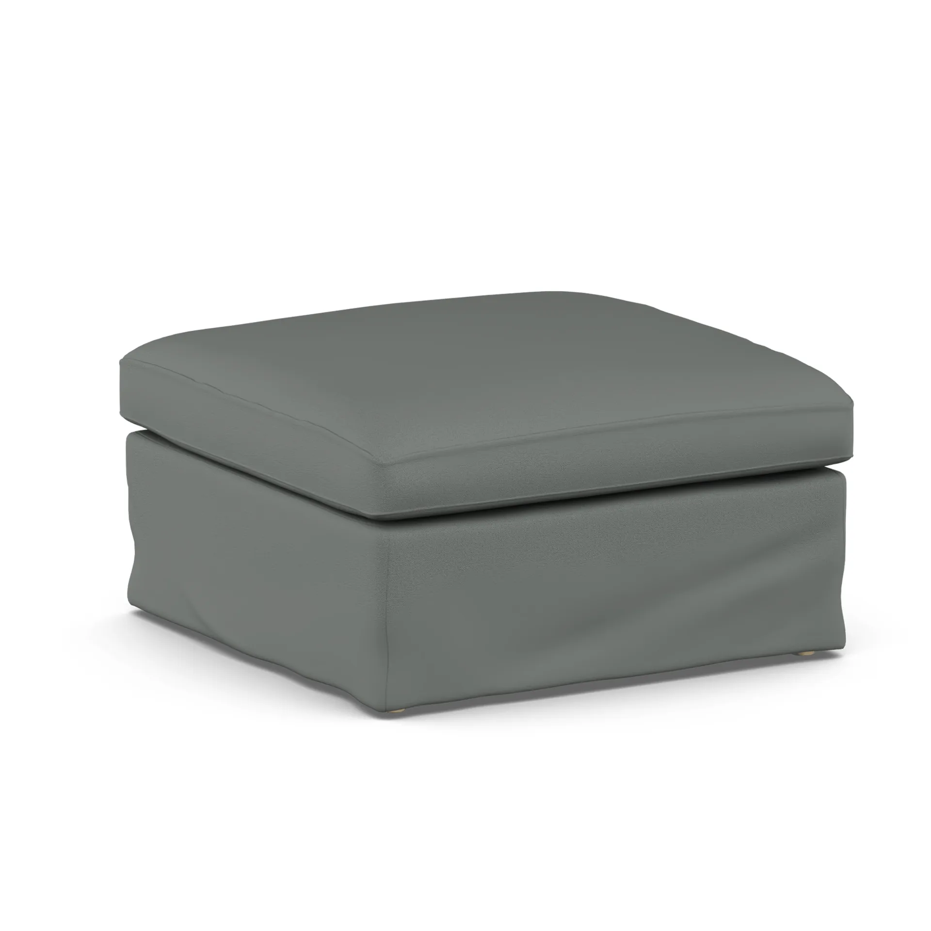 Pouf Linnevik, Caleido Grey 1240-chêne blanchi à l’huile, avec jupe 1898